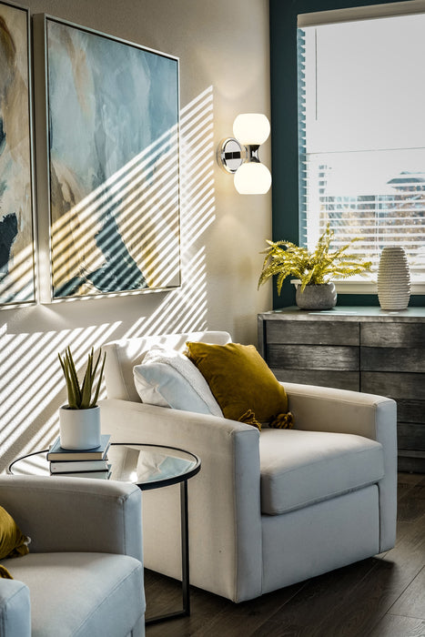 Wall Sconce Z-Lite 494-2S-CH Chrome Artemis 2 Light Wall Sconce Z-Lite