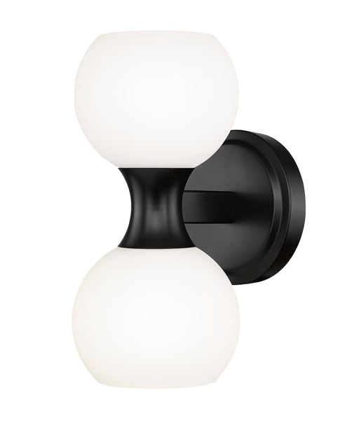 Wall Sconce Z-Lite 494-2S-MB Matte Black Artemis 2 Light Wall Sconce Z-Lite
