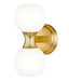 Wall Sconce Z-Lite 494-2S-MGLD Modern Gold Artemis 2 Light Wall Sconce Z-Lite