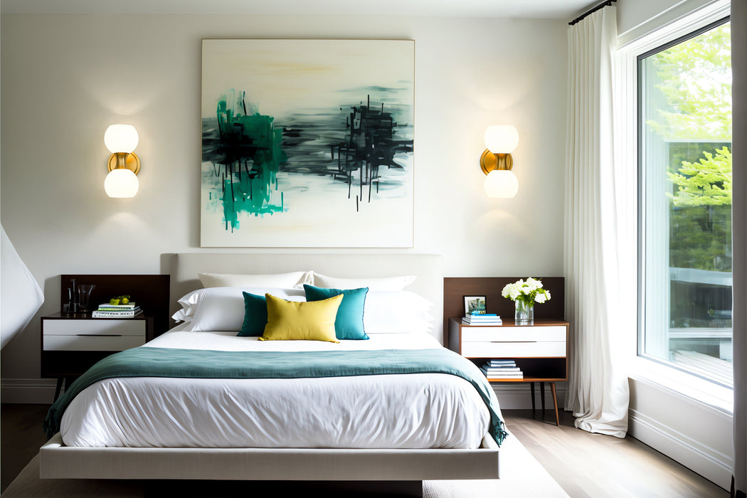 Wall Sconce Z-Lite 494-2S-MGLD Modern Gold Artemis 2 Light Wall Sconce Z-Lite