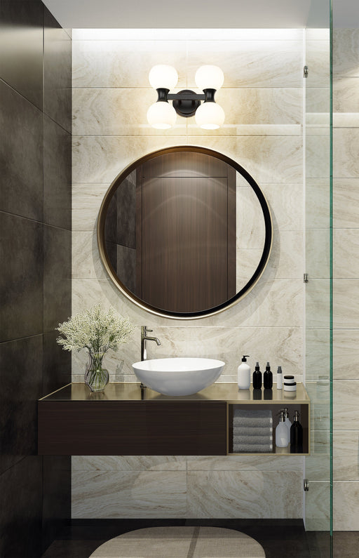 Vanity Z-Lite 494-4V-MB Matte Black Artemis 4 Light Vanity Z-Lite
