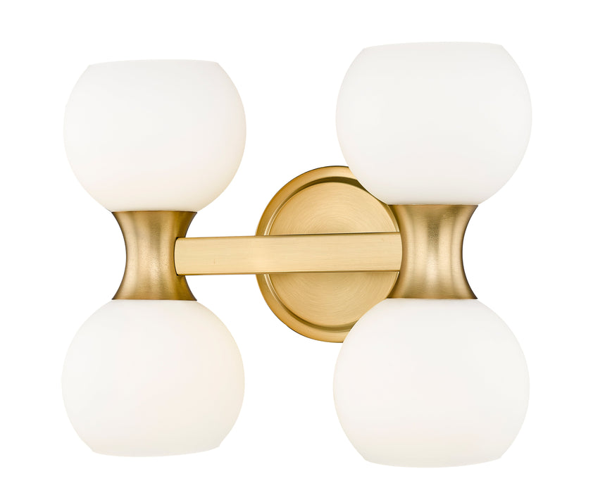 Vanity Z-Lite 494-4V-MGLD Modern Gold Artemis 4 Light Vanity Z-Lite