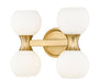 Vanity Z-Lite 494-4V-MGLD Modern Gold Artemis 4 Light Vanity Z-Lite