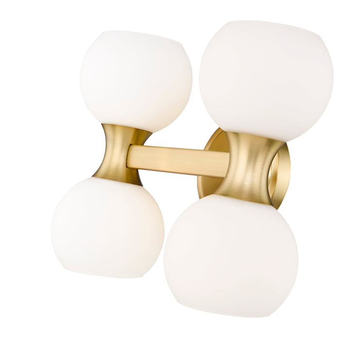 Vanity Z-Lite 494-4V-MGLD Modern Gold Artemis 4 Light Vanity Z-Lite