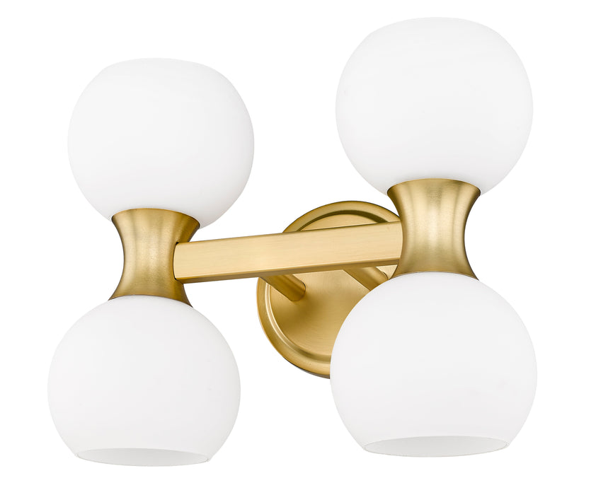 Vanity Z-Lite 494-4V-MGLD Modern Gold Artemis 4 Light Vanity Z-Lite