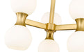 Semi Flush Mount Z-Lite 494-6SF-MGLD Modern Gold Artemis 6 Light Semi Flush Mount Z-Lite