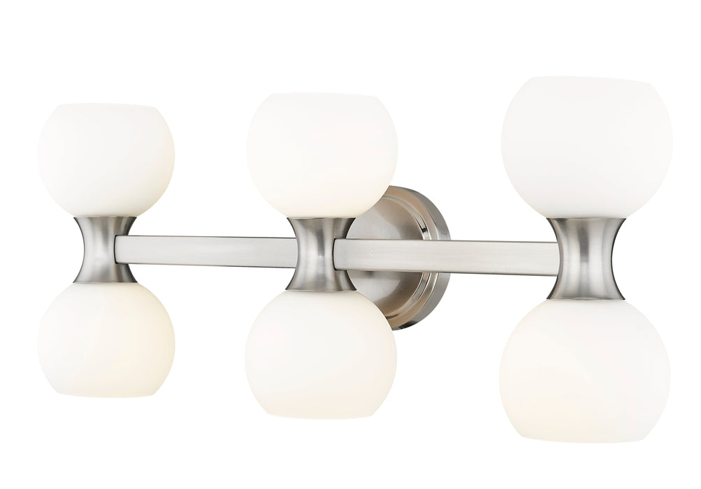 Vanity Z-Lite 494-6V-BN Brushed Nickel Artemis 6 Light Vanity Z-Lite