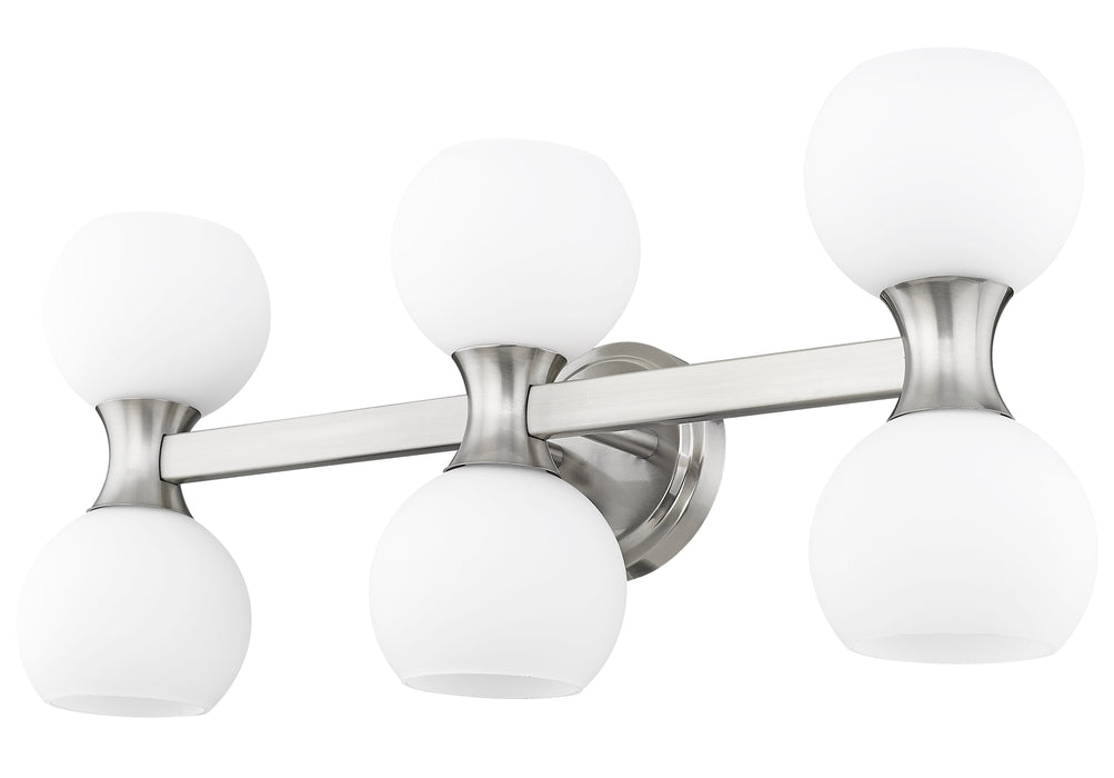 Vanity Z-Lite 494-6V-BN Brushed Nickel Artemis 6 Light Vanity Z-Lite