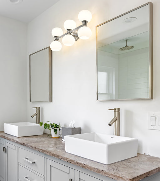 Vanity Z-Lite 494-6V-BN Brushed Nickel Artemis 6 Light Vanity Z-Lite