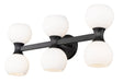 Vanity Z-Lite 494-6V-MB Matte Black Artemis 6 Light Vanity Z-Lite