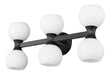 Vanity Z-Lite 494-6V-MB Matte Black Artemis 6 Light Vanity Z-Lite