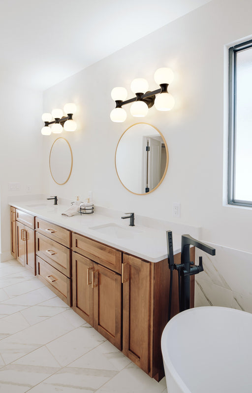 Vanity Z-Lite 494-6V-MB Matte Black Artemis 6 Light Vanity Z-Lite