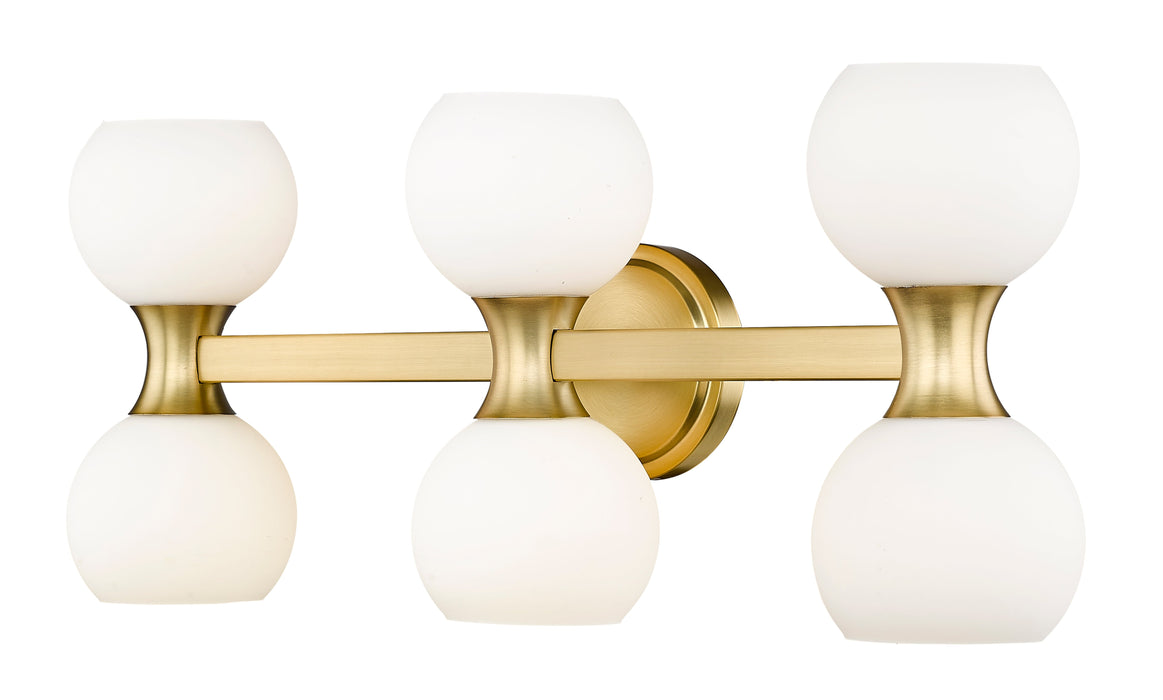 Vanity Z-Lite 494-6V-MGLD Modern Gold Artemis 6 Light Vanity Z-Lite