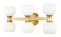 Vanity Z-Lite 494-6V-MGLD Modern Gold Artemis 6 Light Vanity Z-Lite