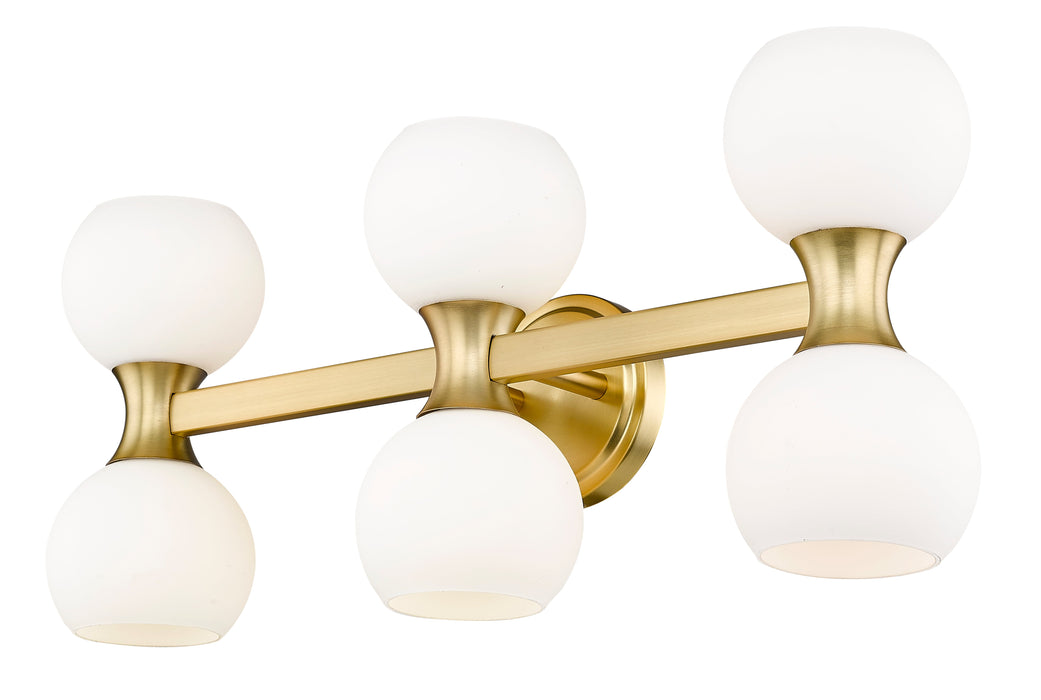 Vanity Z-Lite 494-6V-MGLD Modern Gold Artemis 6 Light Vanity Z-Lite
