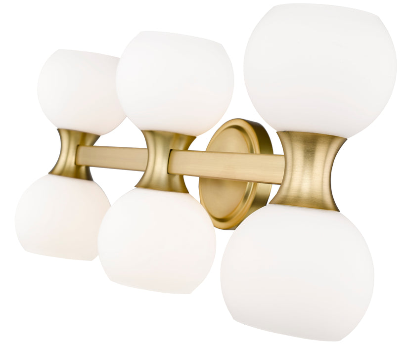 Vanity Z-Lite 494-6V-MGLD Modern Gold Artemis 6 Light Vanity Z-Lite