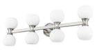 Vanity Z-Lite 494-8V-BN Brushed Nickel Artemis 8 Light Vanity Z-Lite