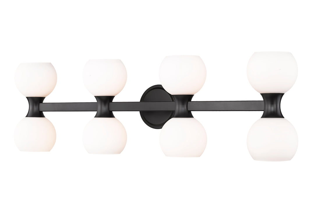 Vanity Z-Lite 494-8V-MB Matte Black Artemis 8 Light Vanity Z-Lite