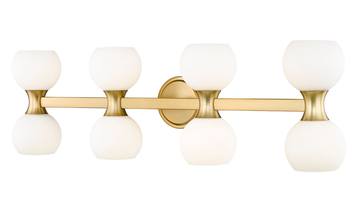 Vanity Z-Lite 494-8V-MGLD Modern Gold Artemis 8 Light Vanity Z-Lite