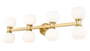 Vanity Z-Lite 494-8V-MGLD Modern Gold Artemis 8 Light Vanity Z-Lite