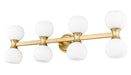 Vanity Z-Lite 494-8V-MGLD Modern Gold Artemis 8 Light Vanity Z-Lite