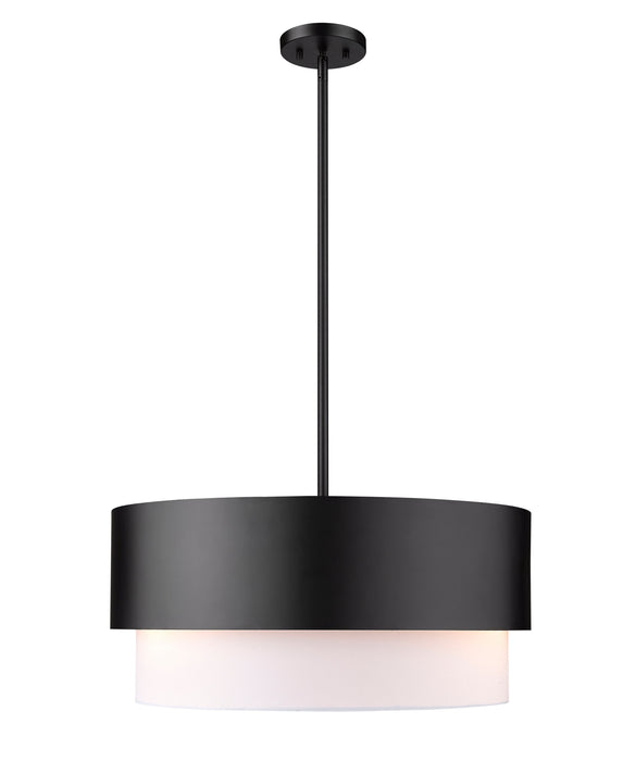 Pendant Z-Lite 495P18-MB Matte Black Counterpoint 3 Light Pendant Z-Lite