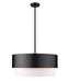 Pendant Z-Lite 495P18-MB Matte Black Counterpoint 3 Light Pendant Z-Lite