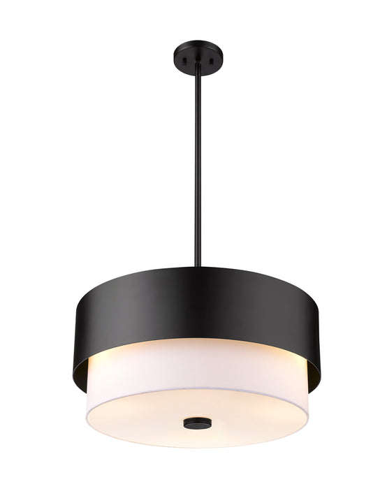 Pendant Z-Lite 495P18-MB Matte Black Counterpoint 3 Light Pendant Z-Lite