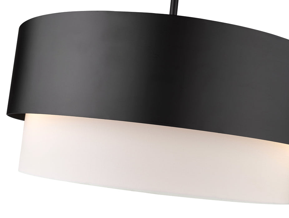 Pendant Z-Lite 495P18-MB Matte Black Counterpoint 3 Light Pendant Z-Lite