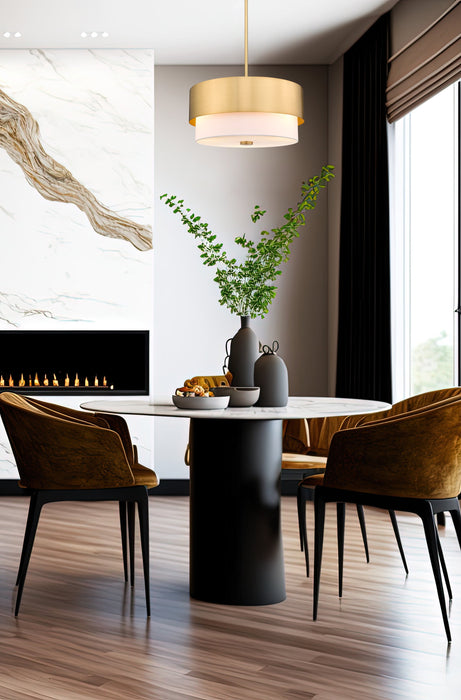 Pendant Z-Lite 495P18-MGLD Modern Gold Counterpoint 3 Light Pendant Z-Lite