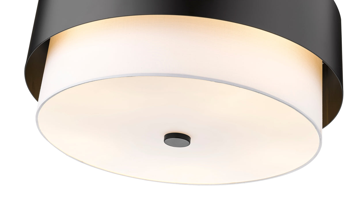 Chandelier Z-Lite 495P24-MB Matte Black Counterpoint 5 Light Chandelier Z-Lite