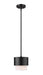 Pendant Z-Lite 495P7-MB Matte Black Counterpoint 1 Light Pendant Z-Lite