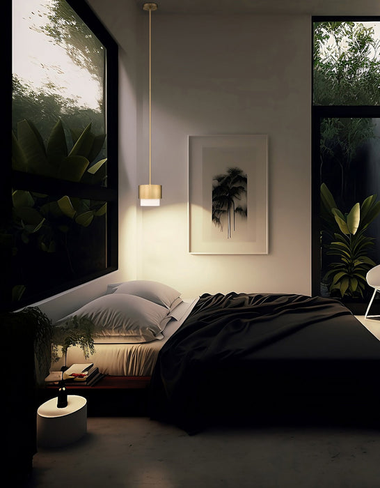 Pendant Z-Lite 495P7-MGLD Modern Gold Counterpoint 1 Light Pendant Z-Lite