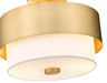 Semi Flush Mount Z-Lite 495SF13-MGLD Modern Gold Counterpoint 2 Light Semi Flush Mount Z-Lite