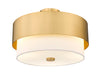 Semi Flush Mount Z-Lite 495SF18-MGLD Modern Gold Counterpoint 3 Light Semi Flush Mount Z-Lite