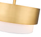 Semi Flush Mount Z-Lite 495SF18-MGLD Modern Gold Counterpoint 3 Light Semi Flush Mount Z-Lite
