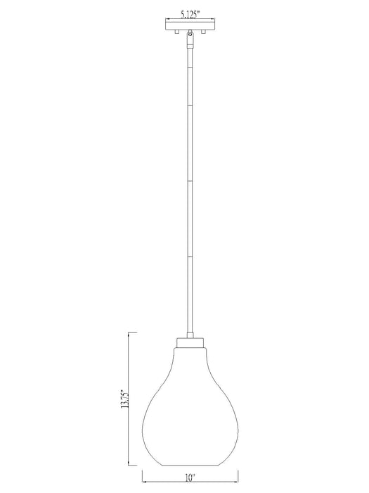 Pendant Z-Lite 496P10-BN Brushed Nickel Bon Air 1 Light Pendant Z-Lite