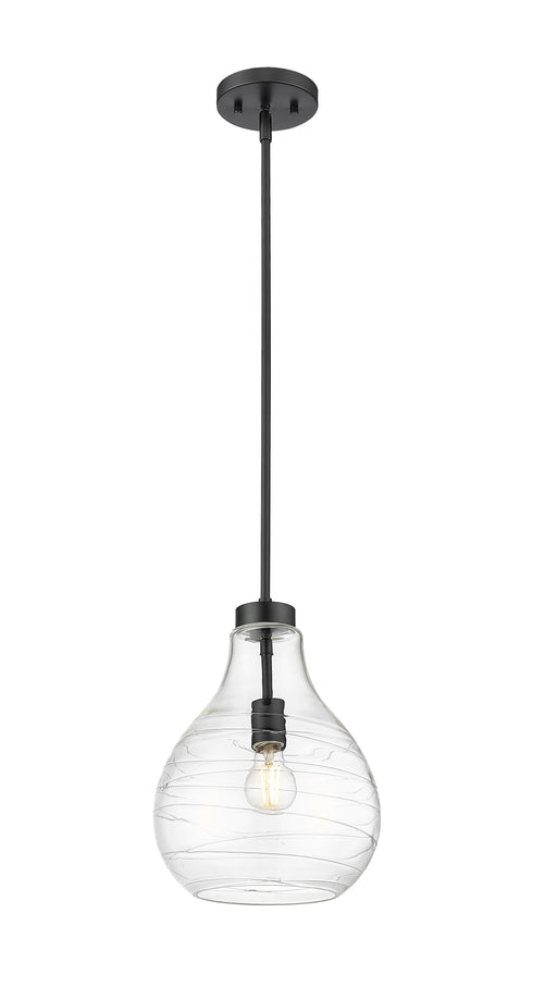 Pendant Z-Lite 496P10-MB Matte Black Bon Air 1 Light Pendant Z-Lite