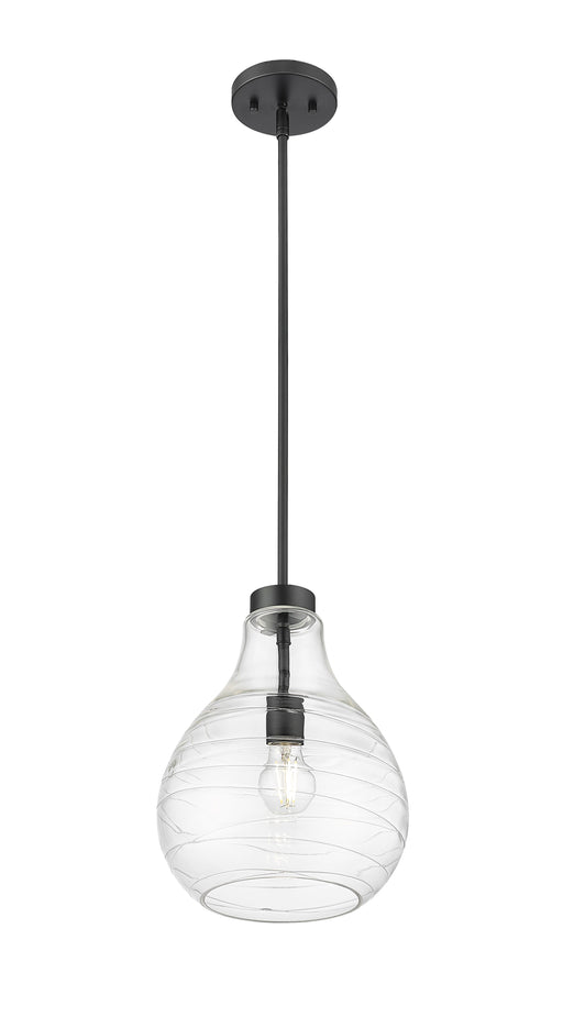 Pendant Z-Lite 496P10-MB Matte Black Bon Air 1 Light Pendant Z-Lite