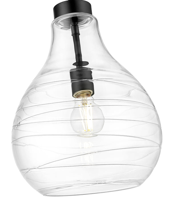 Pendant Z-Lite 496P10-MB Matte Black Bon Air 1 Light Pendant Z-Lite