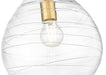 Pendant Z-Lite 496P10-MGLD Modern Gold Bon Air 1 Light Pendant Z-Lite
