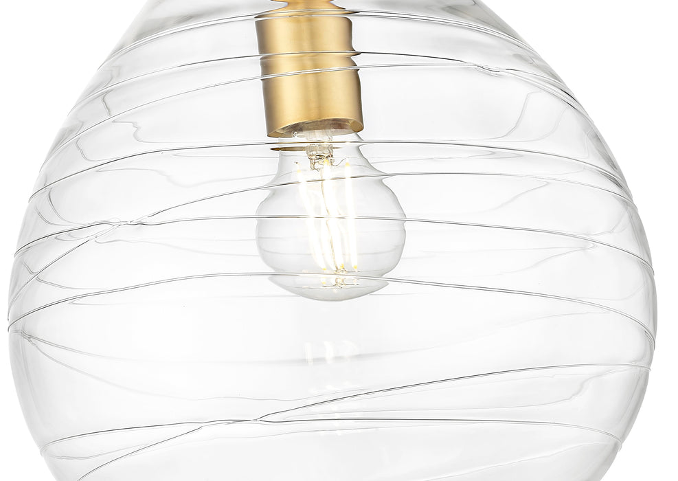 Pendant Z-Lite 496P10-MGLD Modern Gold Bon Air 1 Light Pendant Z-Lite