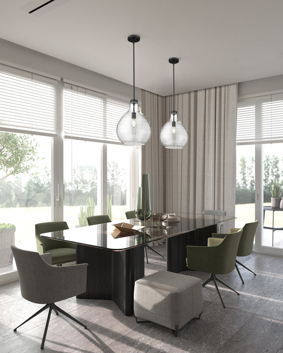 Pendant Z-Lite 496P13-MB Matte Black Bon Air 1 Light Pendant Z-Lite