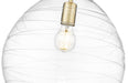 Pendant Z-Lite 496P13-MGLD Modern Gold Bon Air 1 Light Pendant Z-Lite