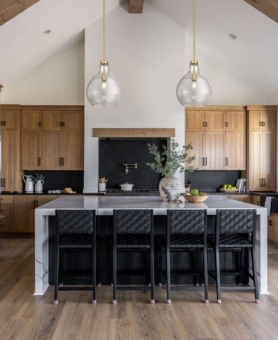 Pendant Z-Lite 496P13-MGLD Modern Gold Bon Air 1 Light Pendant Z-Lite