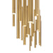 Eurofase 46814-043 Santana 72" Antique Brass LED Chandelier