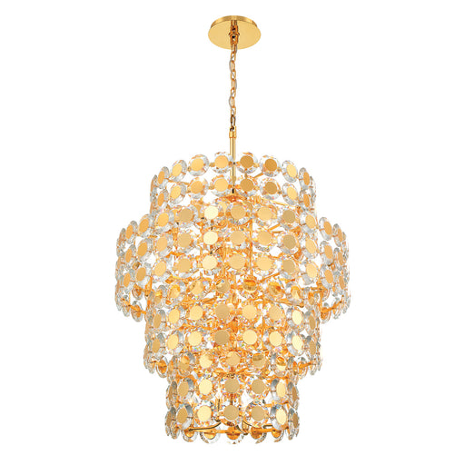 Eurofase 44289-028 Perrene 45" Gold Chandelier