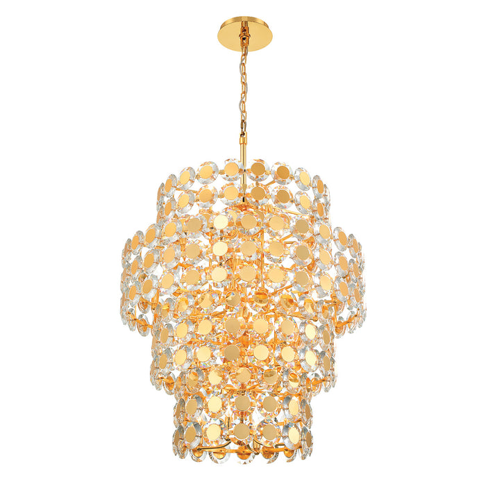 Eurofase 44289-028 Perrene 45" Gold Chandelier
