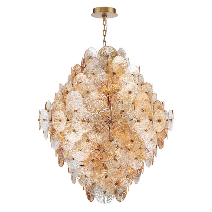 Eurofase 44574-017 Sue-Anne 45" Matte Gold Chandelier