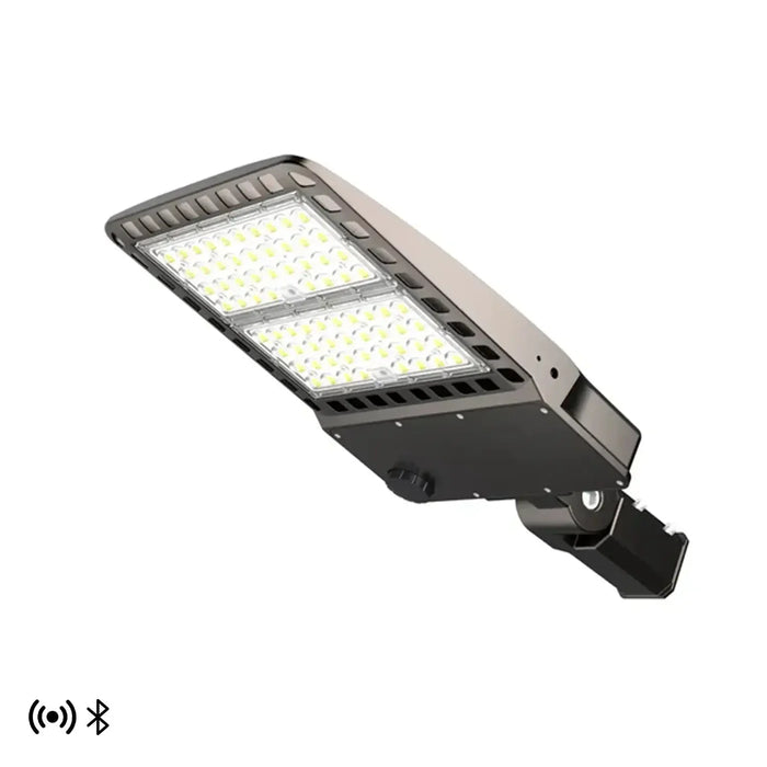 LED Shoebox Area Light 200-240-300W 5000K 120-347V Bronze